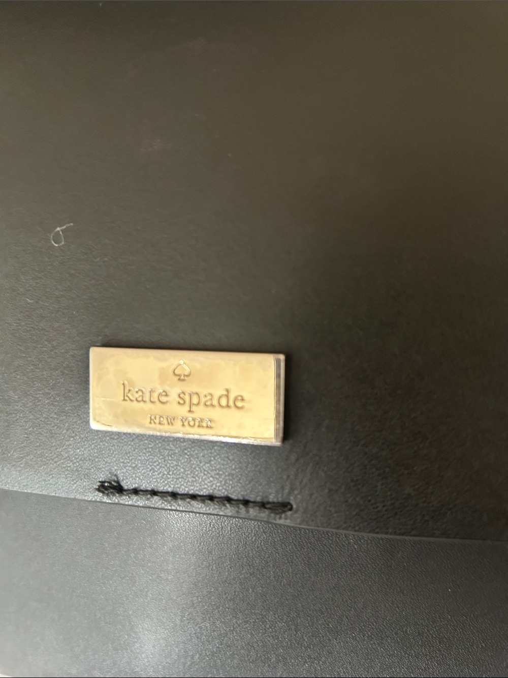 kate spade Black Leather Backpack with Pink Strap Accents - Picture 4 of 17